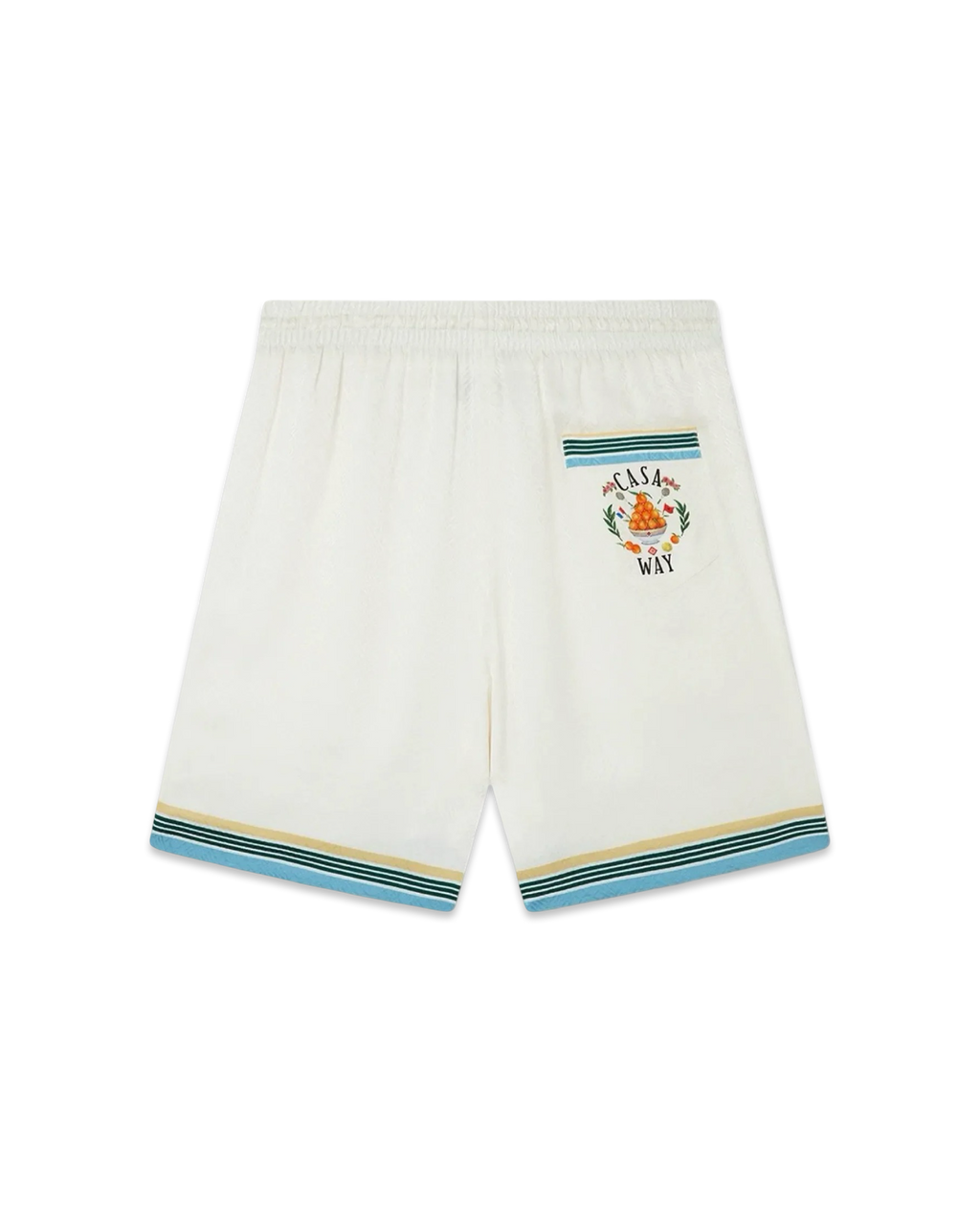 Casablanca Way Silk Shorts 'White'