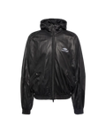 Balenciaga 3B Sports Icon Leather Track Jacket 'Black'