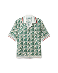 Casablanca Heart Monogram Silk Shirt