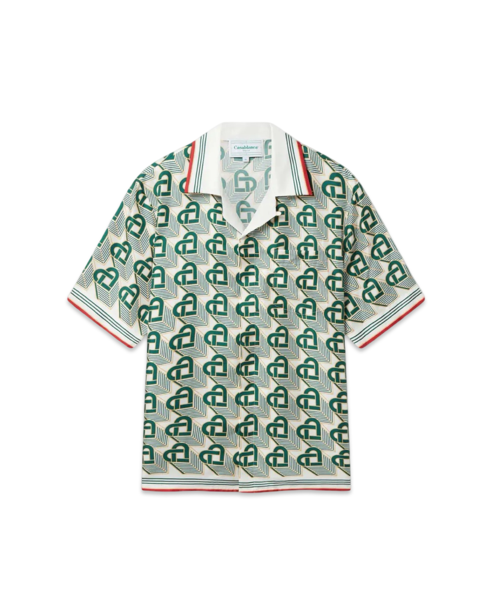 Casablanca Heart Monogram Silk Shirt