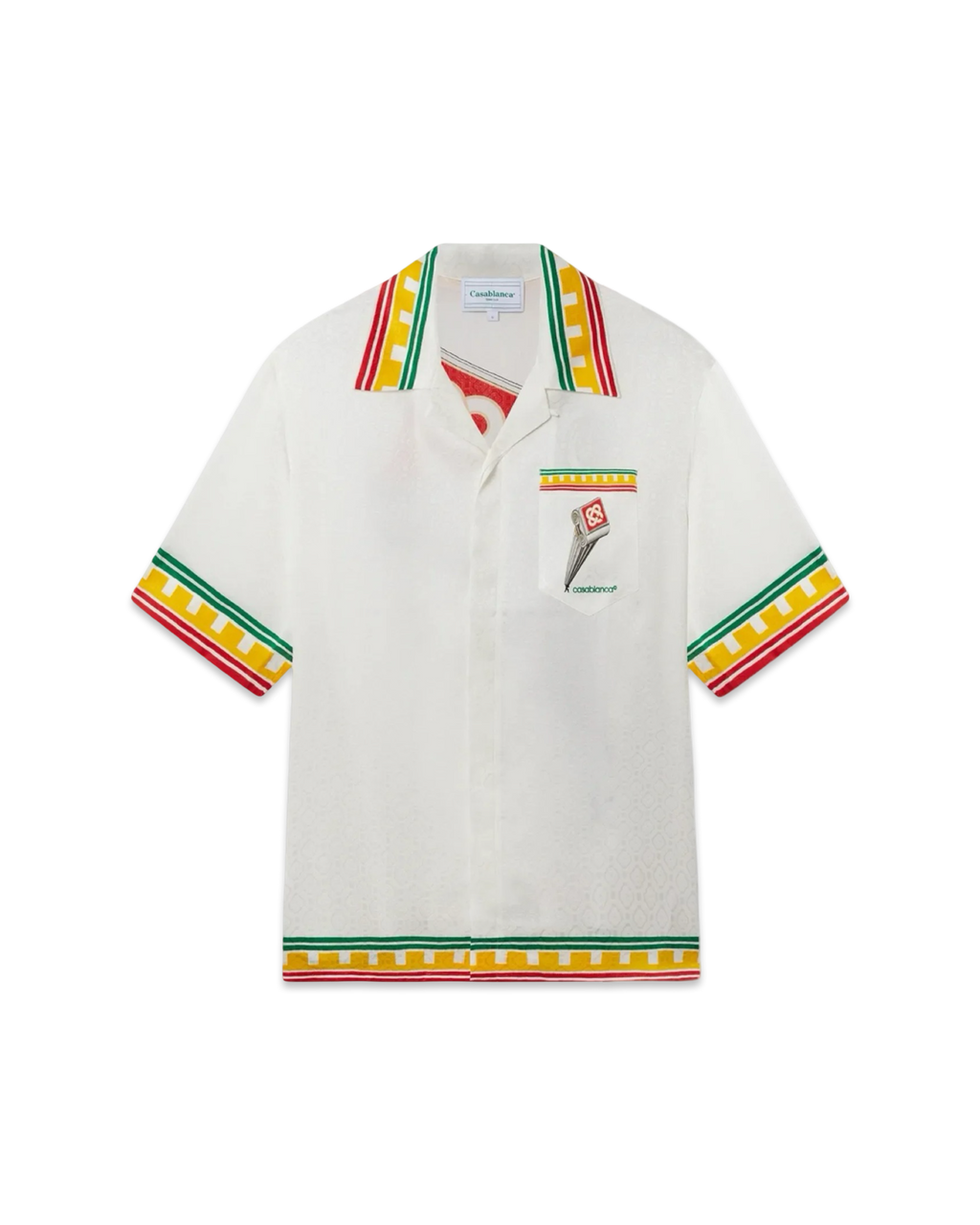 Casablanca Leaning Column Silk Shirt