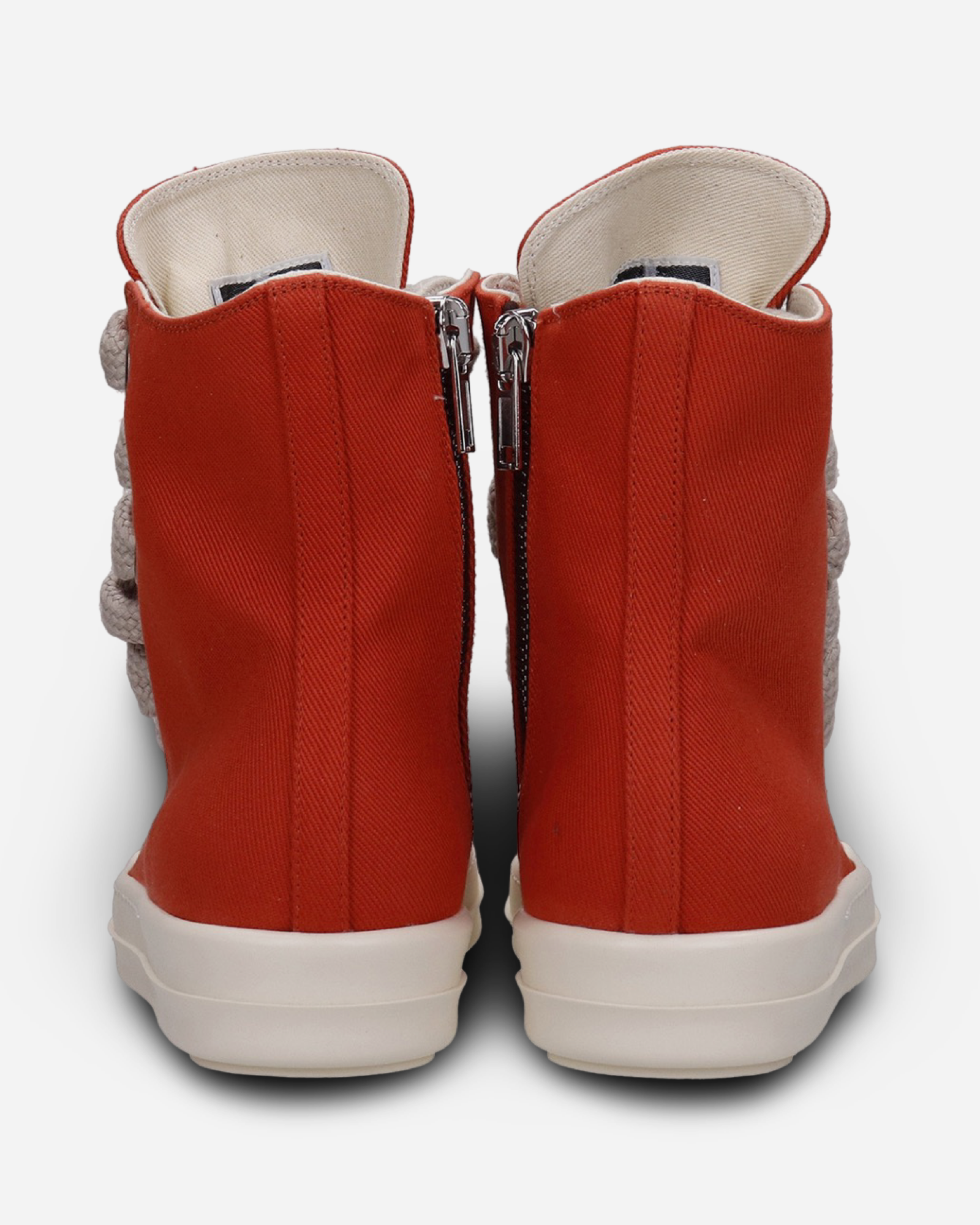 Rick Owens DRKSHDW JumboLaced High Top Canvas Sneakers 'Orange'