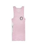 Chrome Hearts Pink T-Bar Script Rib Tank Top