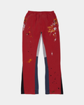 De La Gallery Dept. Painted Flare SweatPant ‘Red’ - Creps City
