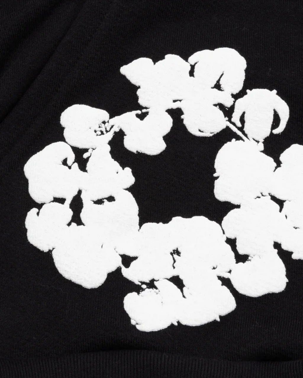 Denim Tears The Cotton Wreath Hoodie 'Black' - Creps City