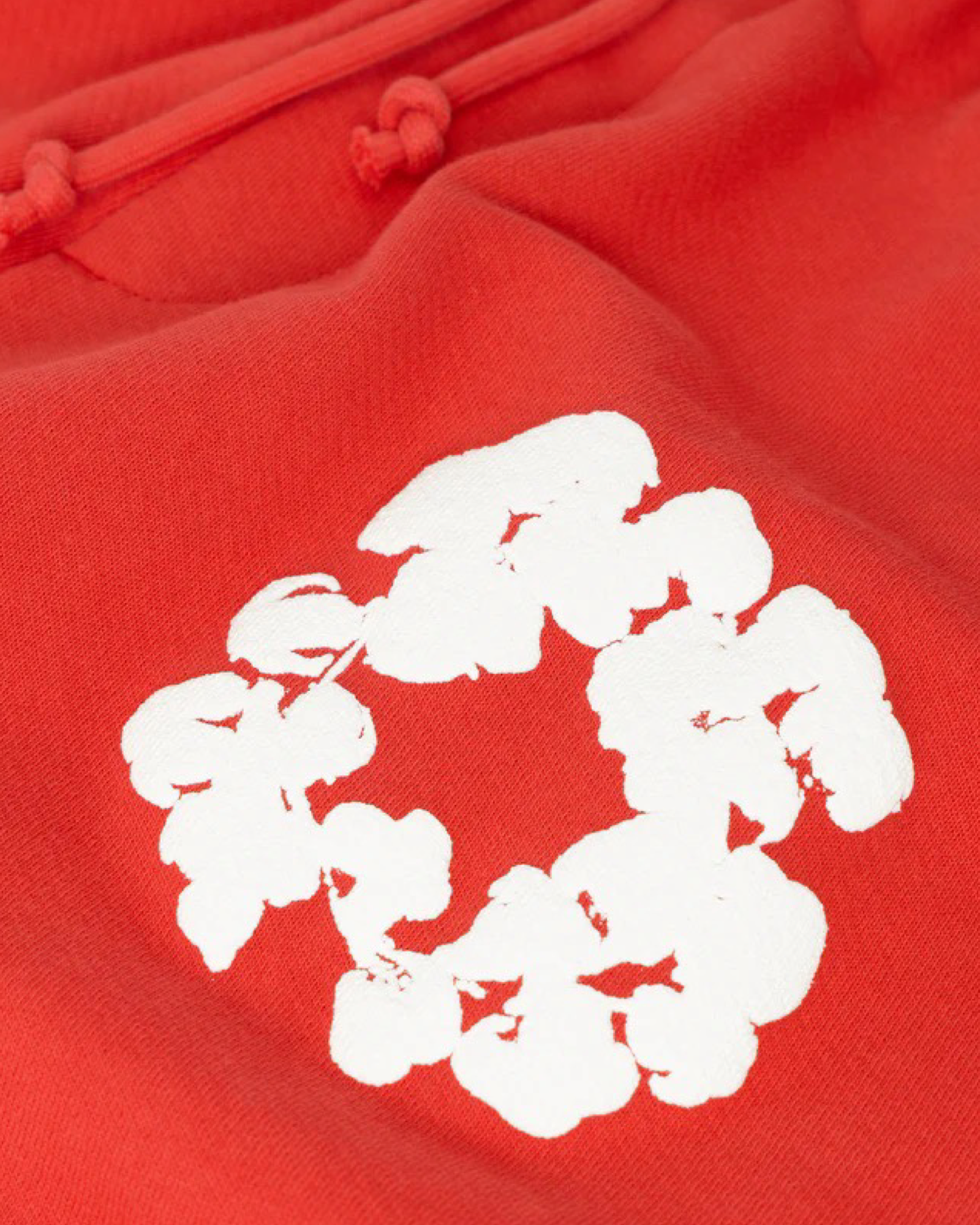 Denim Tears The Cotton Wreath Shorts 'Red' - Creps City