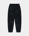 Denim Tears The Cotton Wreath Sweatpants 'Black Monochrome' - Creps City