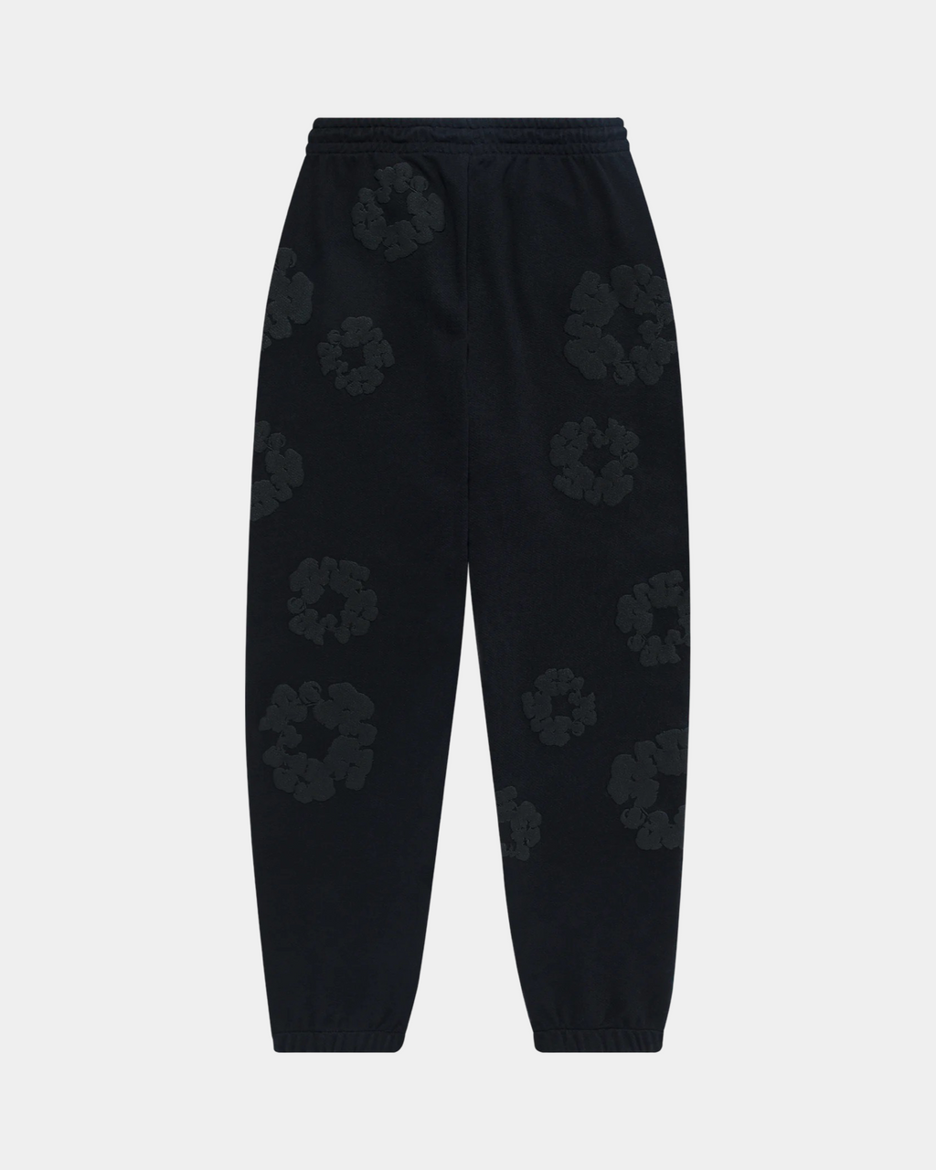 Denim Tears The Cotton Wreath Sweatpants 'Black Monochrome' - Creps City