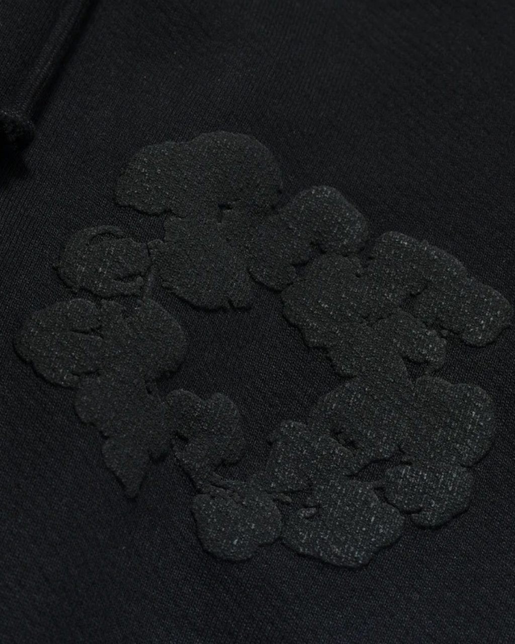 Denim Tears The Cotton Wreath Sweatpants 'Black Monochrome' - Creps City