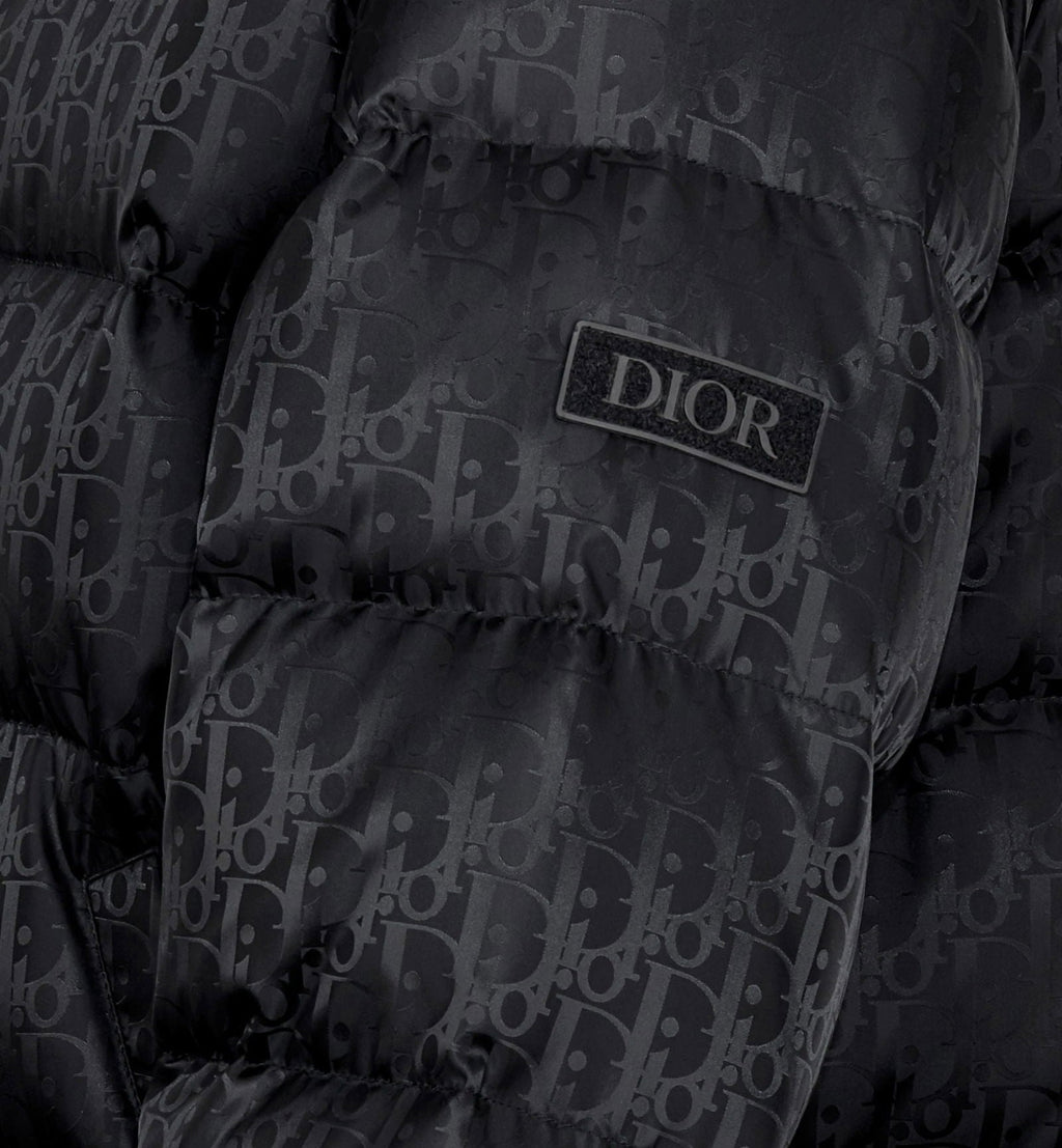 Dior Oblique Down Jacket 'Black' - Creps City