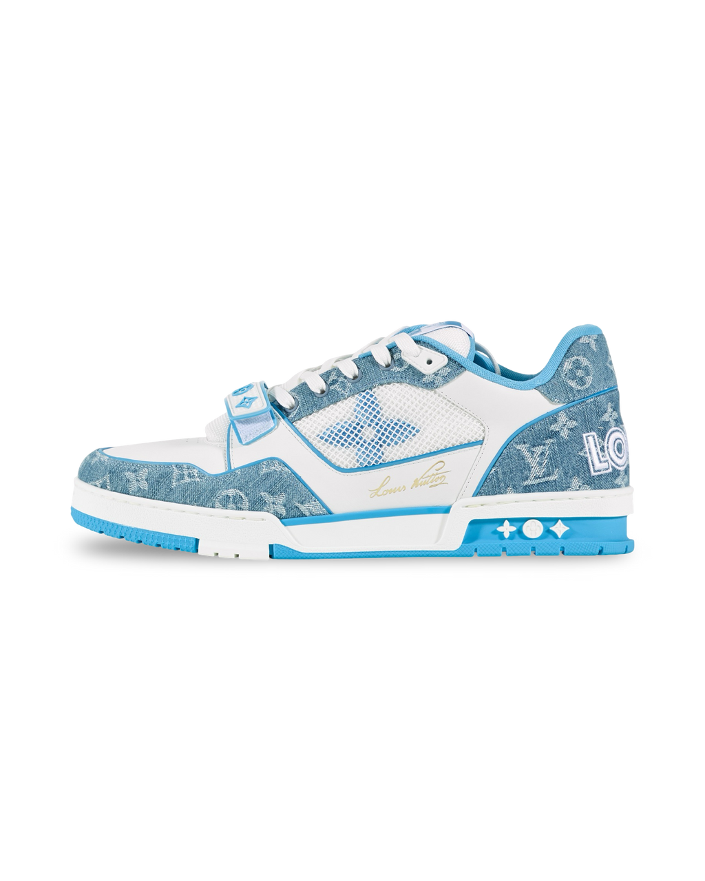 Louis Vuitton Trainer Monogram Blue Denim