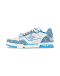 Louis Vuitton Trainer Monogram Blue Denim