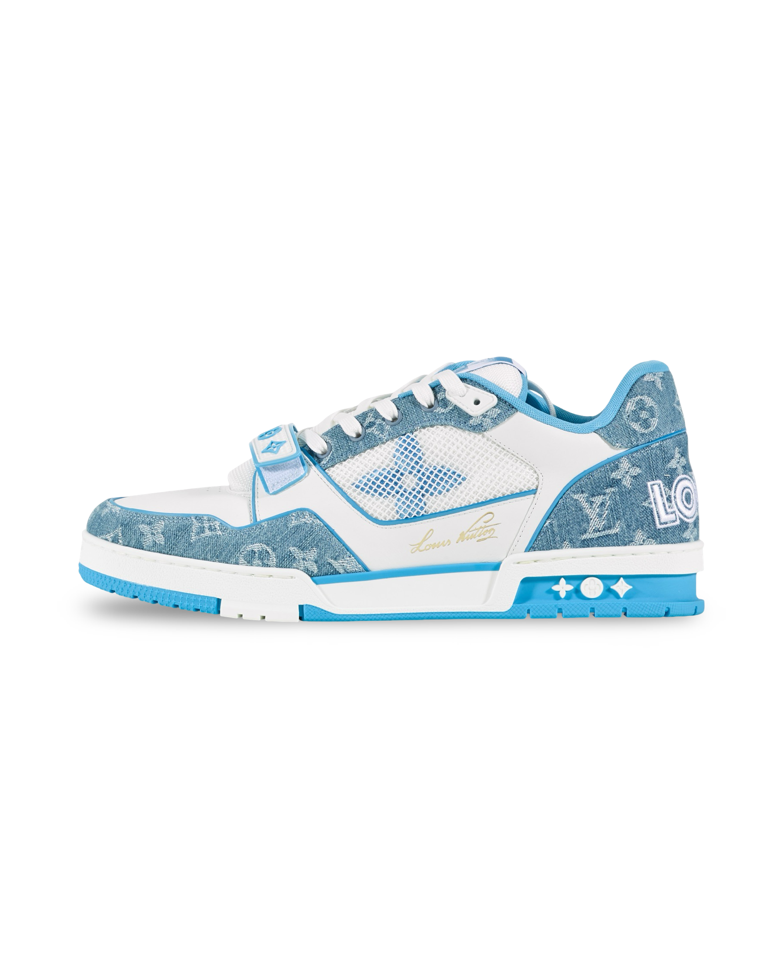 Louis Vuitton Trainer Monogram Blue Denim