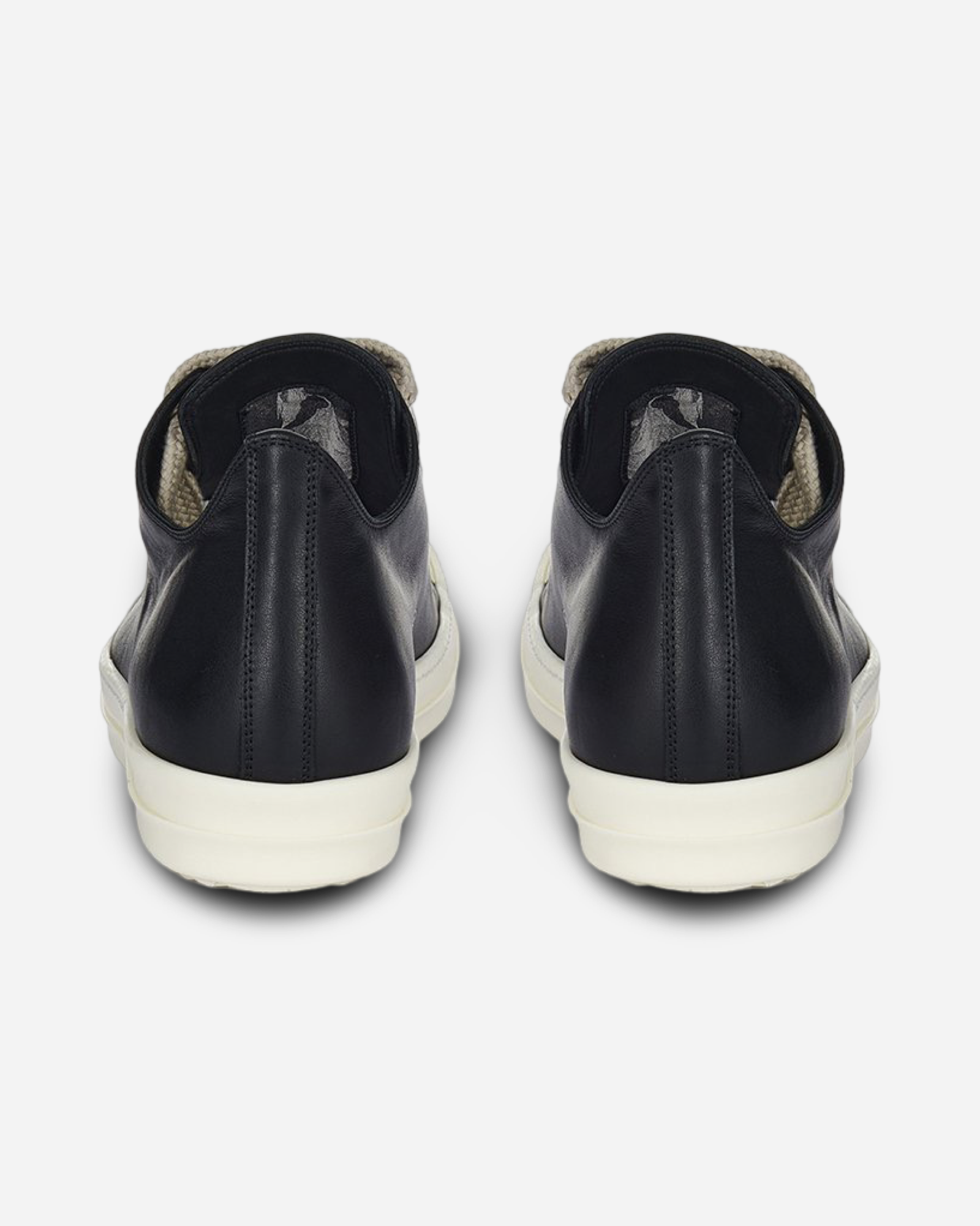 Rick Owens Porterville JumboLaced Low Top Leather Sneakers 'Black'