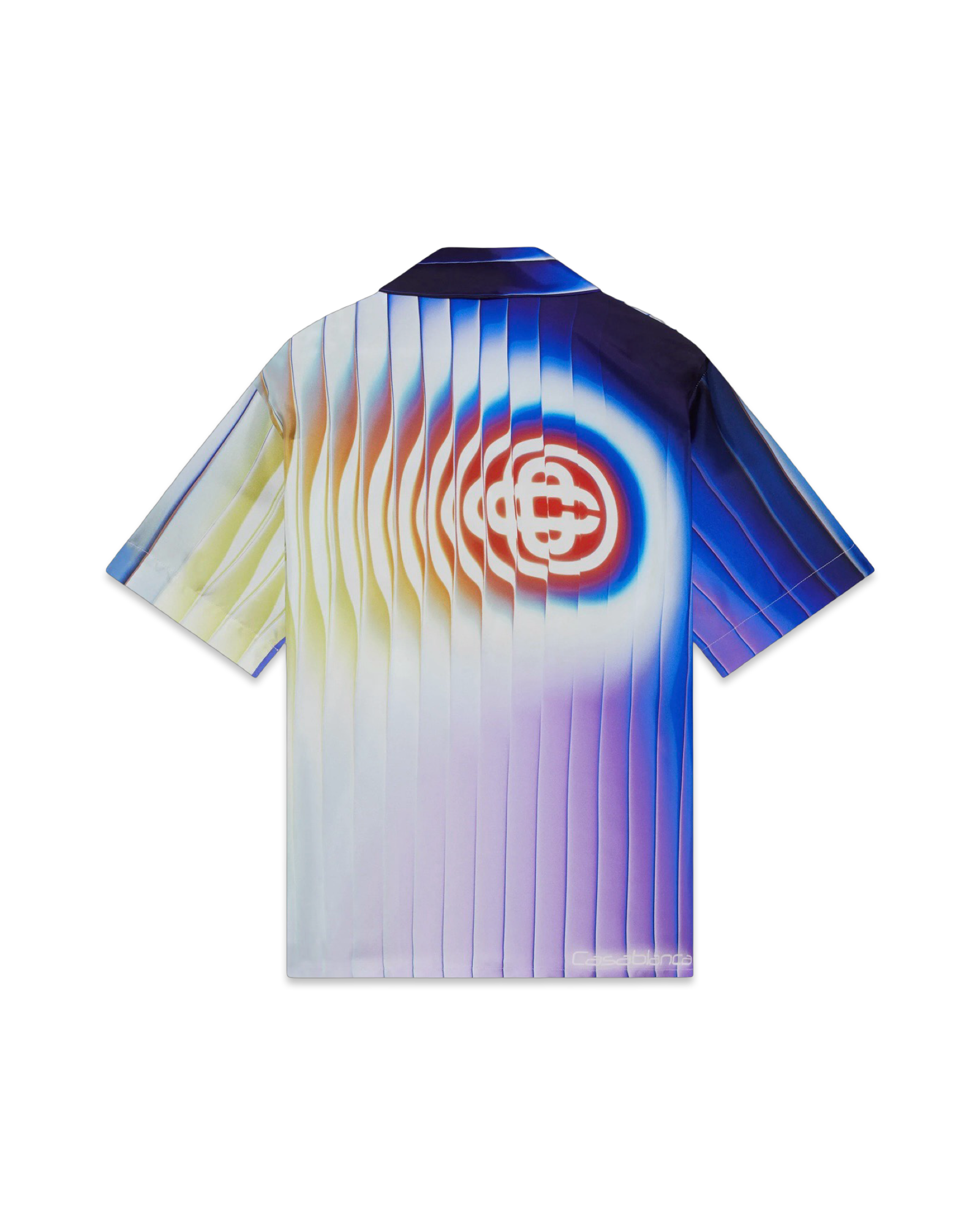 Casablanca Shockwave Short Sleeve Silk Shirt