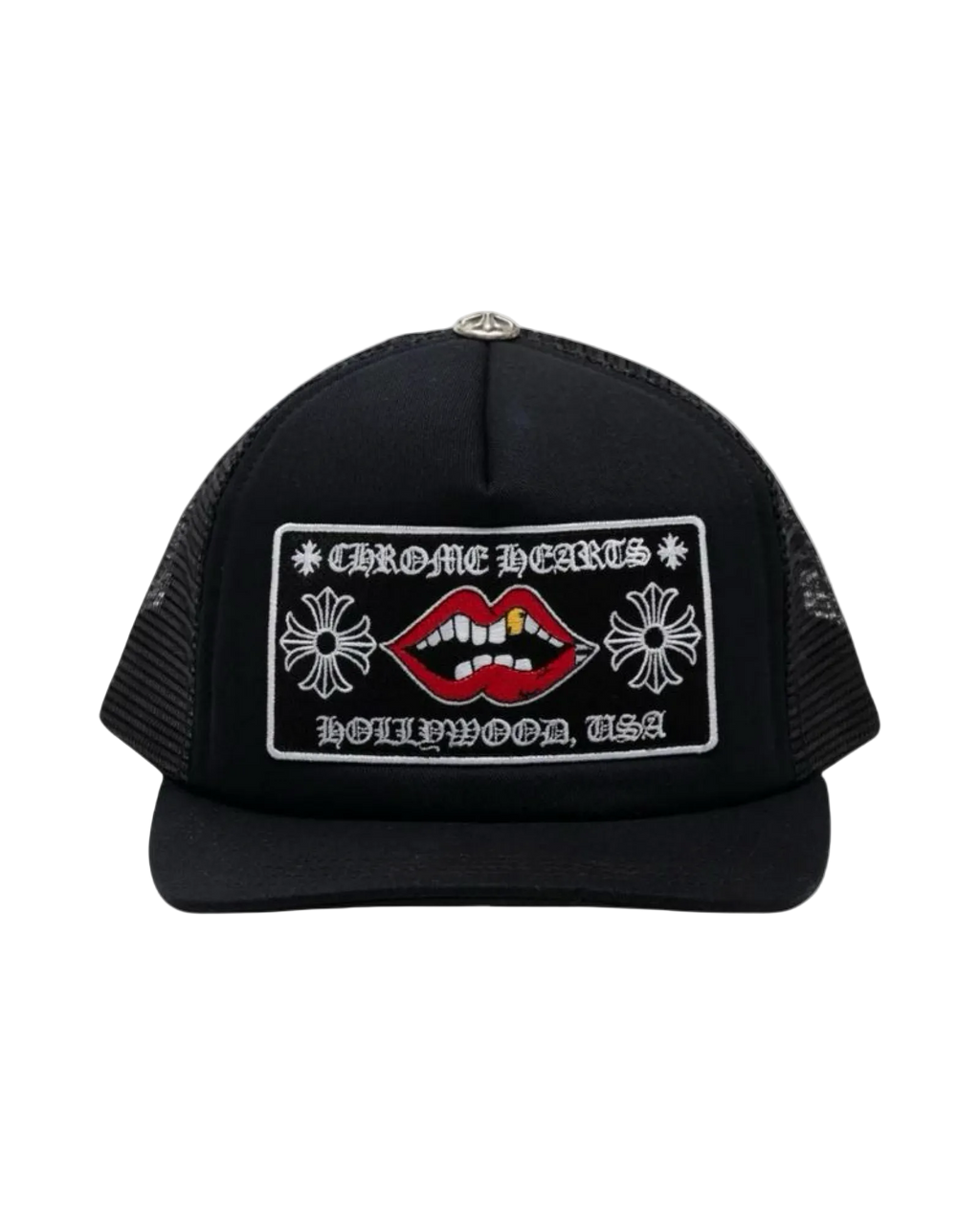 Chrome Hearts Chomper Hollywood Trucker Hat 'Black/Black'