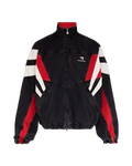 Balenciaga 3B Sports Denim Track Jacket 'Red'