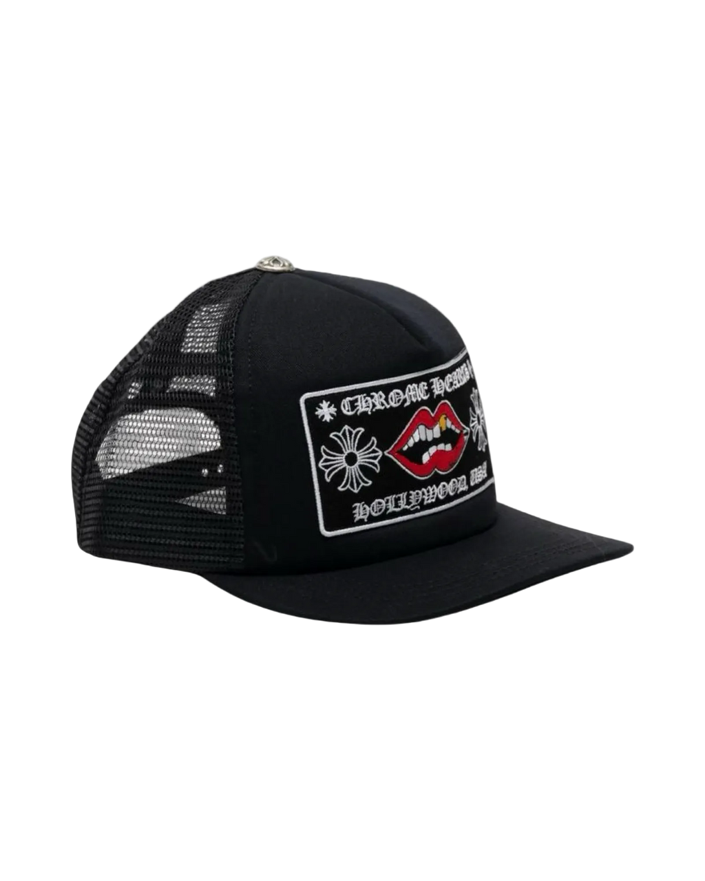 Chrome Hearts Chomper Hollywood Trucker Hat 'Black/Black'