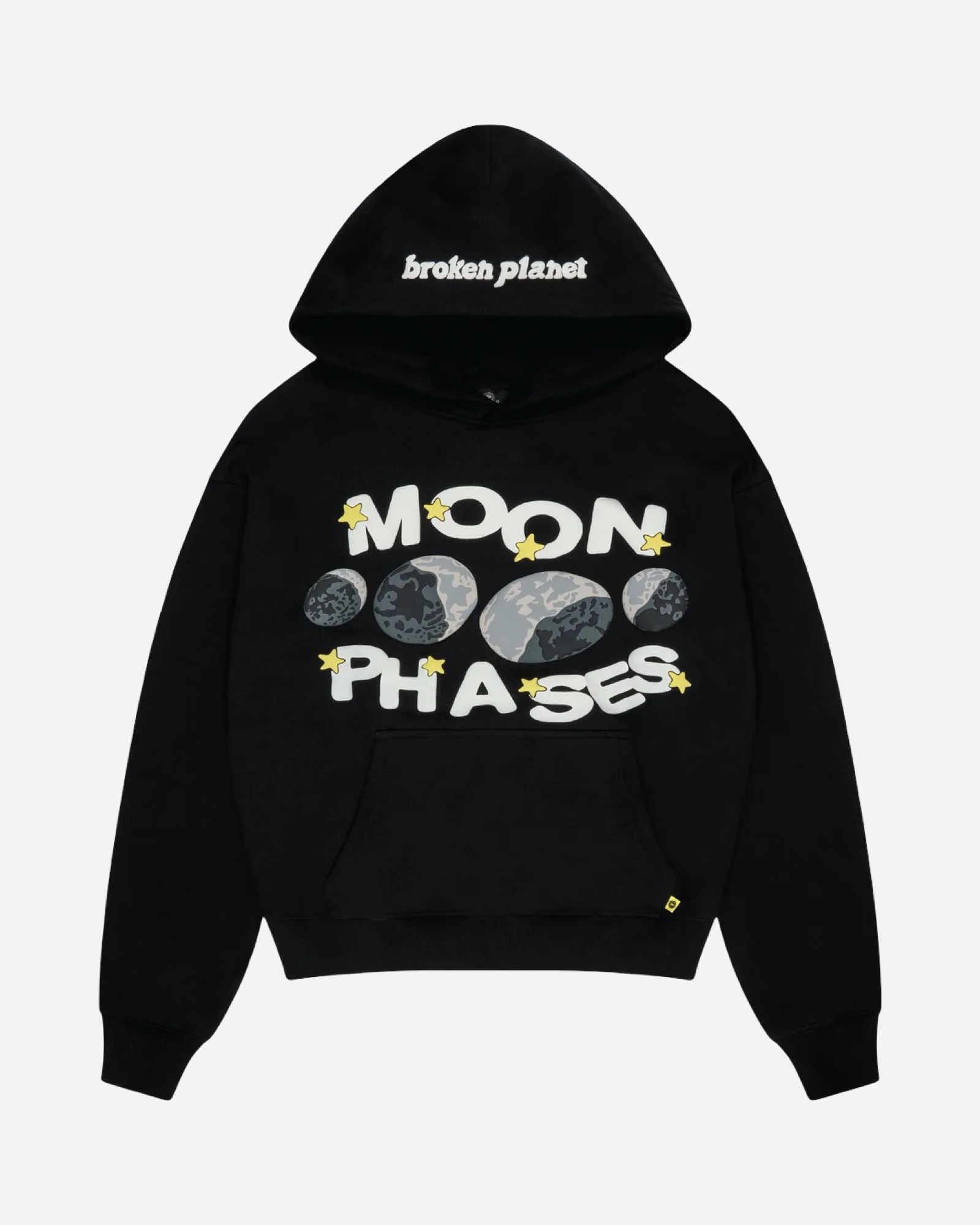 Broken Planet Moon Phases Hoodie 'Midnight Black'