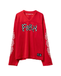 Chrome Hearts X Matty Boy Hockey Sports Mesh Warm Up Jersey 'Red'