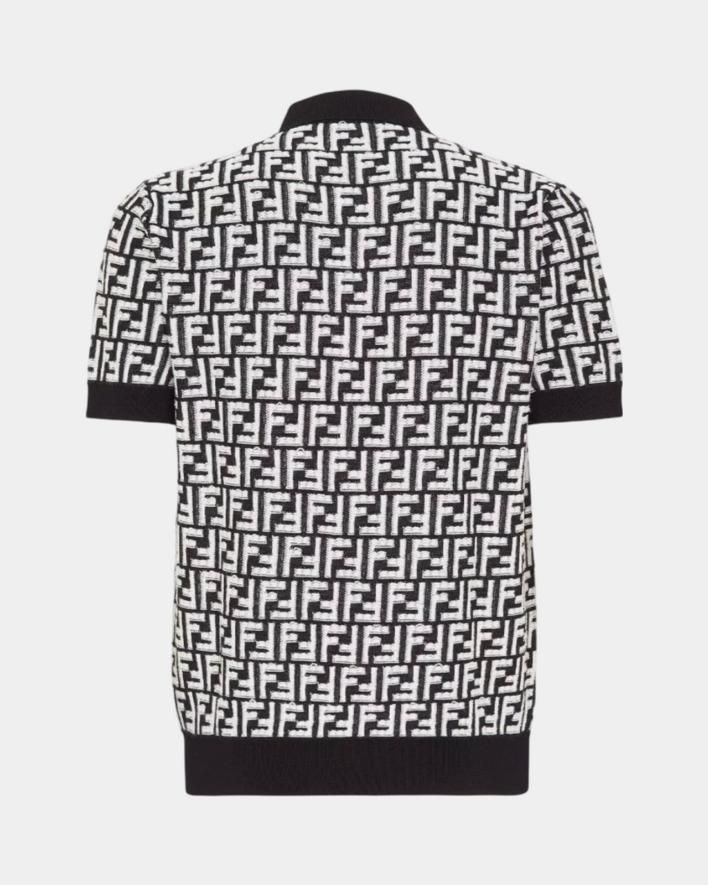 Fendi FF Black Wool Polo Shirt - Creps City