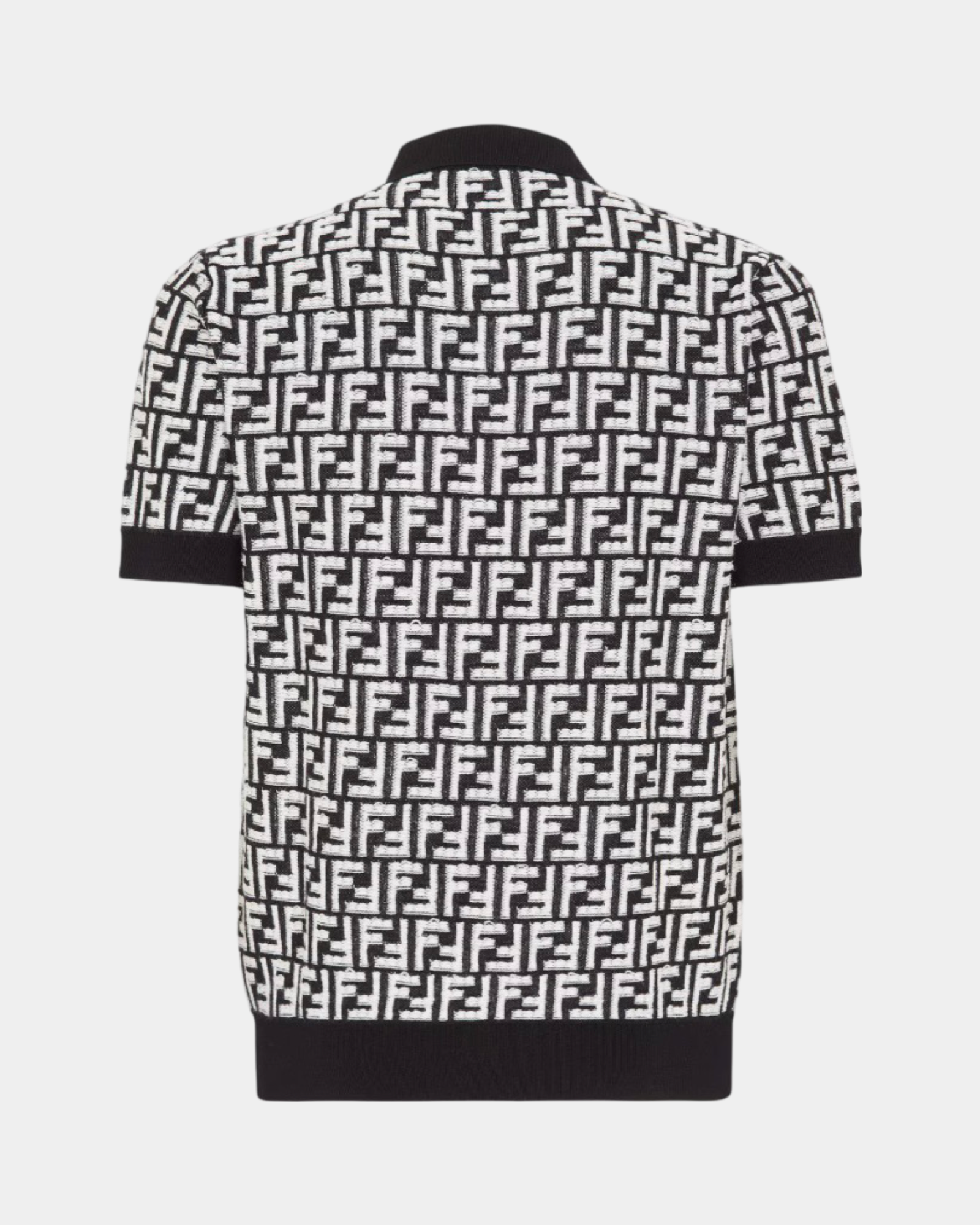 Fendi FF Black Wool Polo Shirt - Creps City