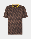 Fendi FF Brown Cotton T-Shirt - Creps City