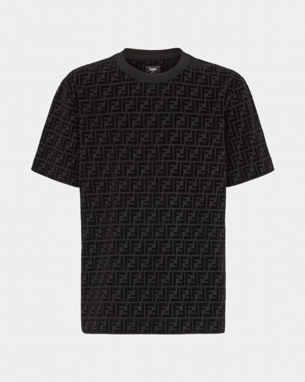 Fendi FF T-Shirt Black Piqué - Creps City