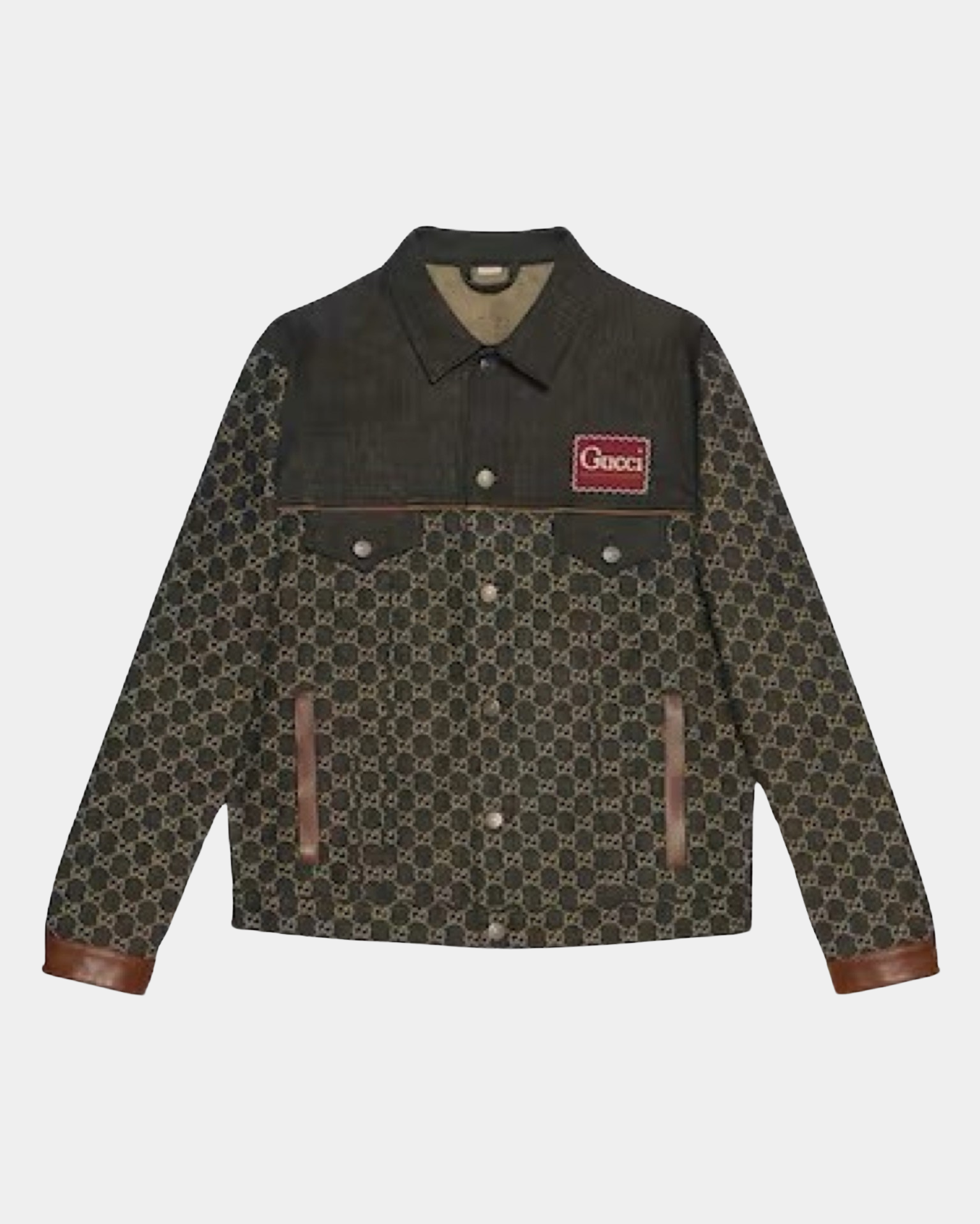 Gucci Washed Organic Denim Jacket Black - Creps City