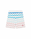 Casablanca Gradient Wave Crochet Shorts