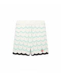 Casablanca Gradient Wave Cotton Crochet Shorts