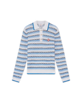 Casablanca Tuck Stitch Long Sleeve Polo Shirt