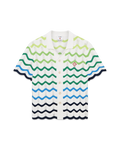 Casablanca Wave Short Sleeve Knitted Shirt