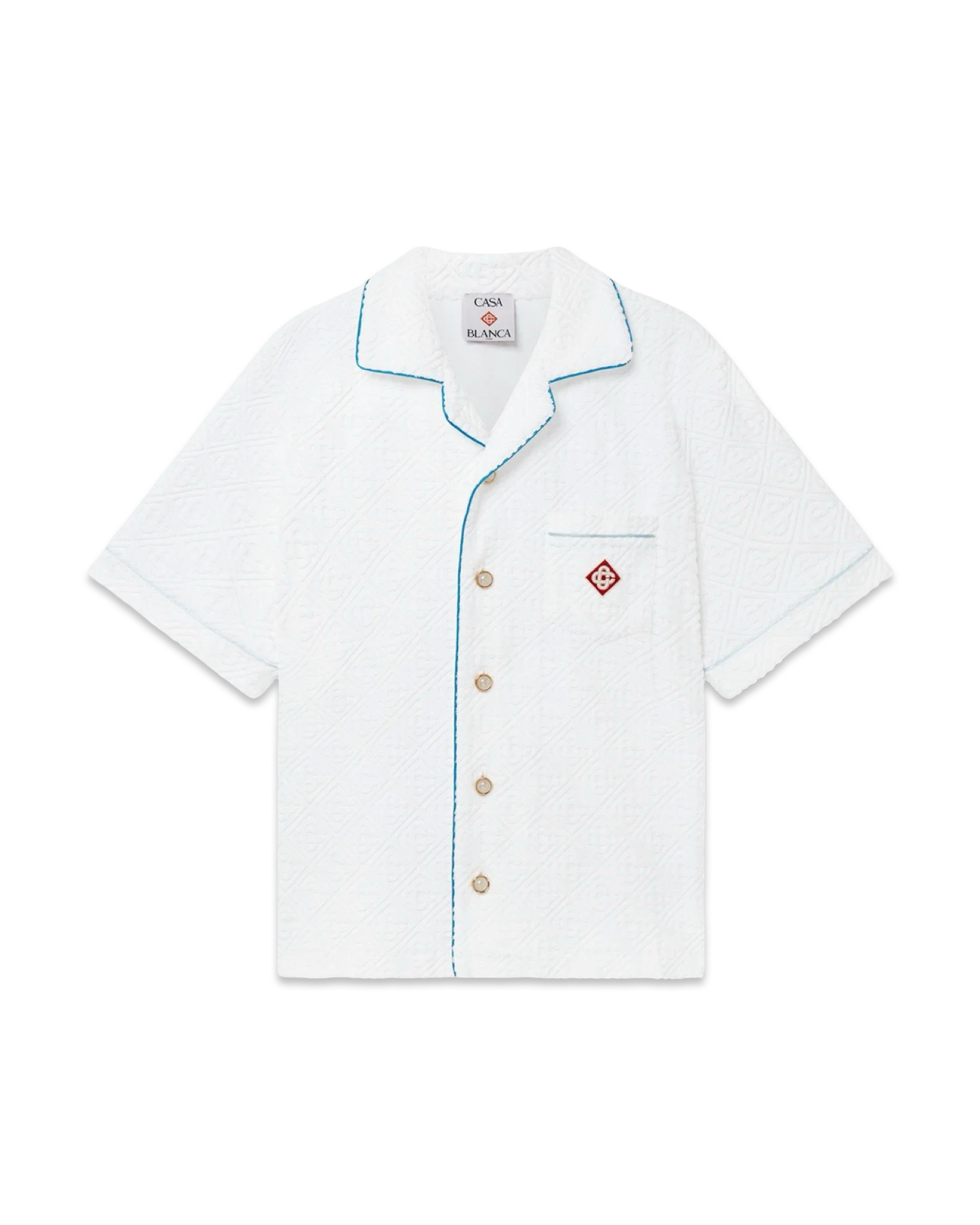 Casablanca Monogram Short Sleeve Toweling Shirt