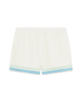 Casablanca Floral CC Smile Monogram Jacquard Silk Shorts