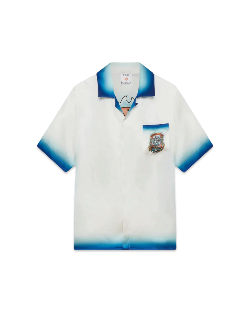 Casablanca Women Casa Way Skate Short Sleeve SILK Shirto