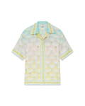 Casablanca Women Candy Icons Short Sleeve Silk Twill Shirt