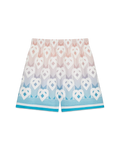 Casablanca Women Gradient Heart Monogram Silk Shorts