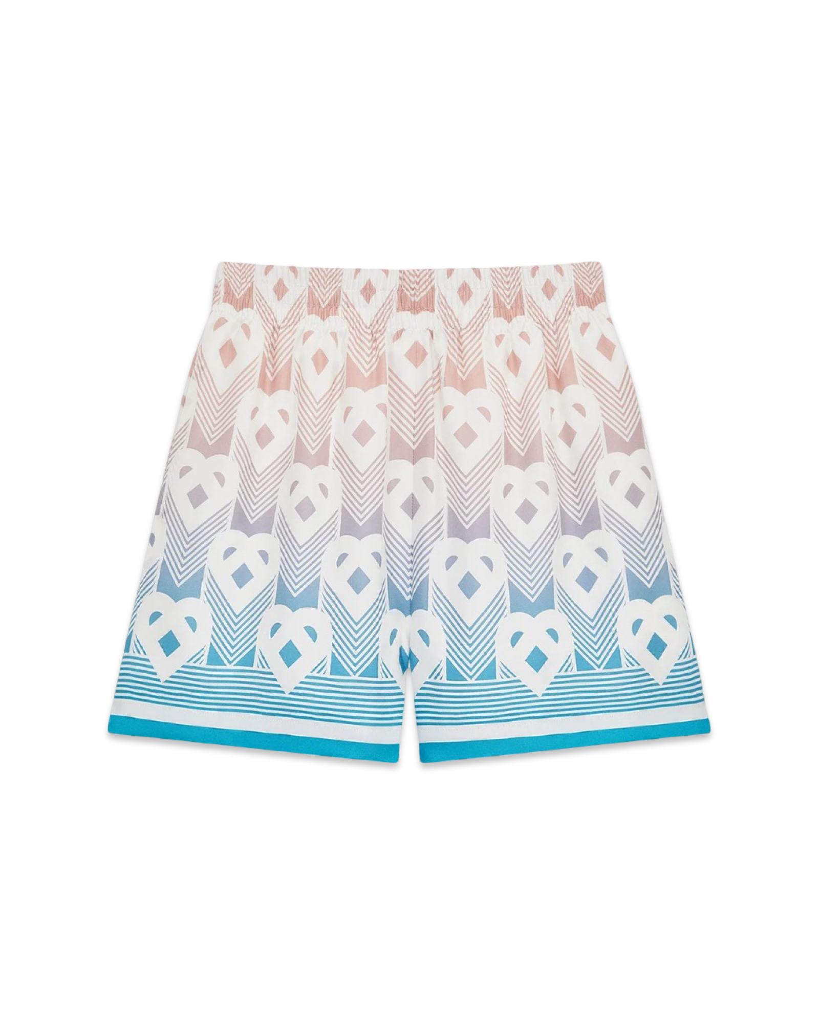 Casablanca Women Gradient Heart Monogram Silk Shorts