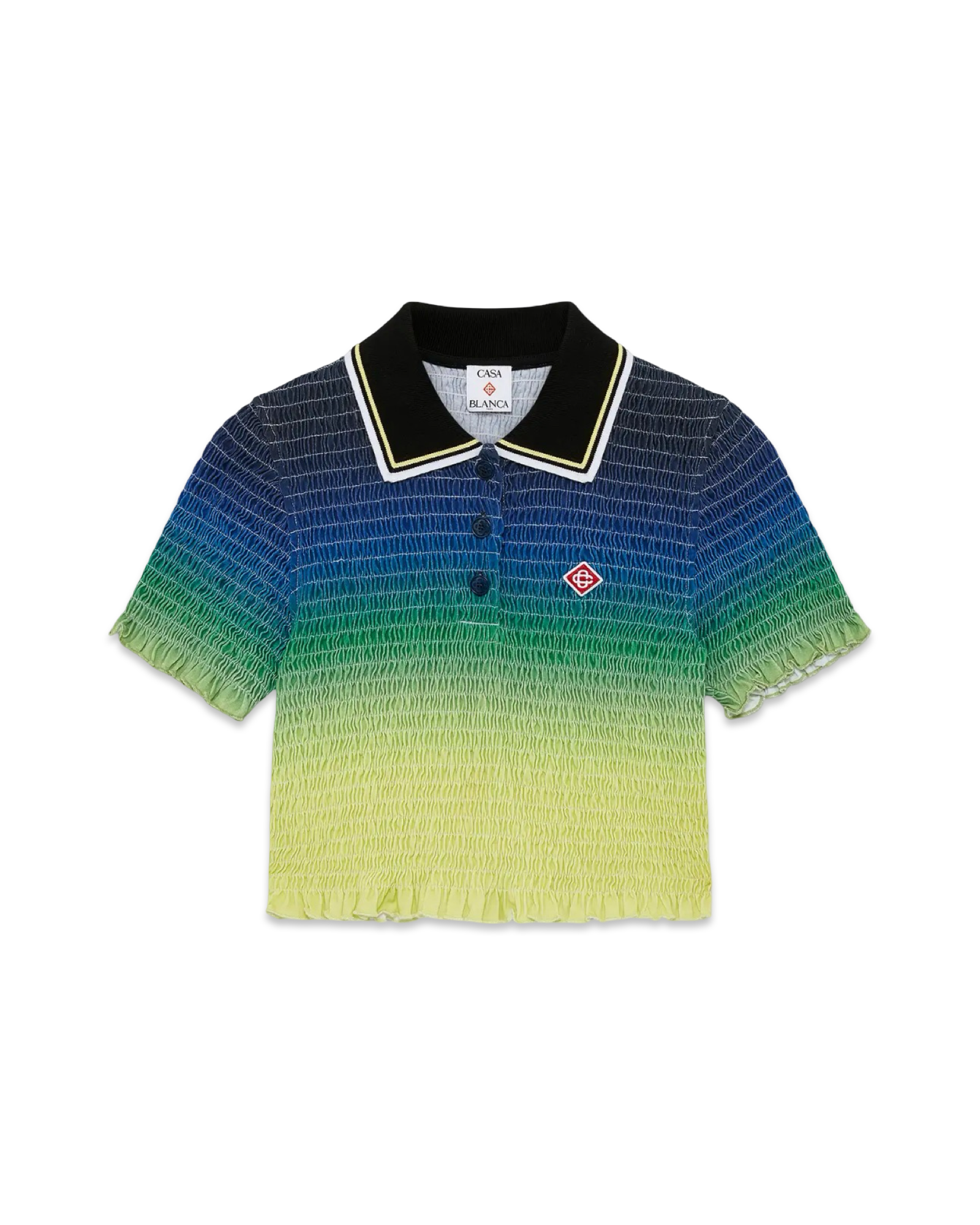 Casablanca Women Gradient Short Sleeve Polo Shirt