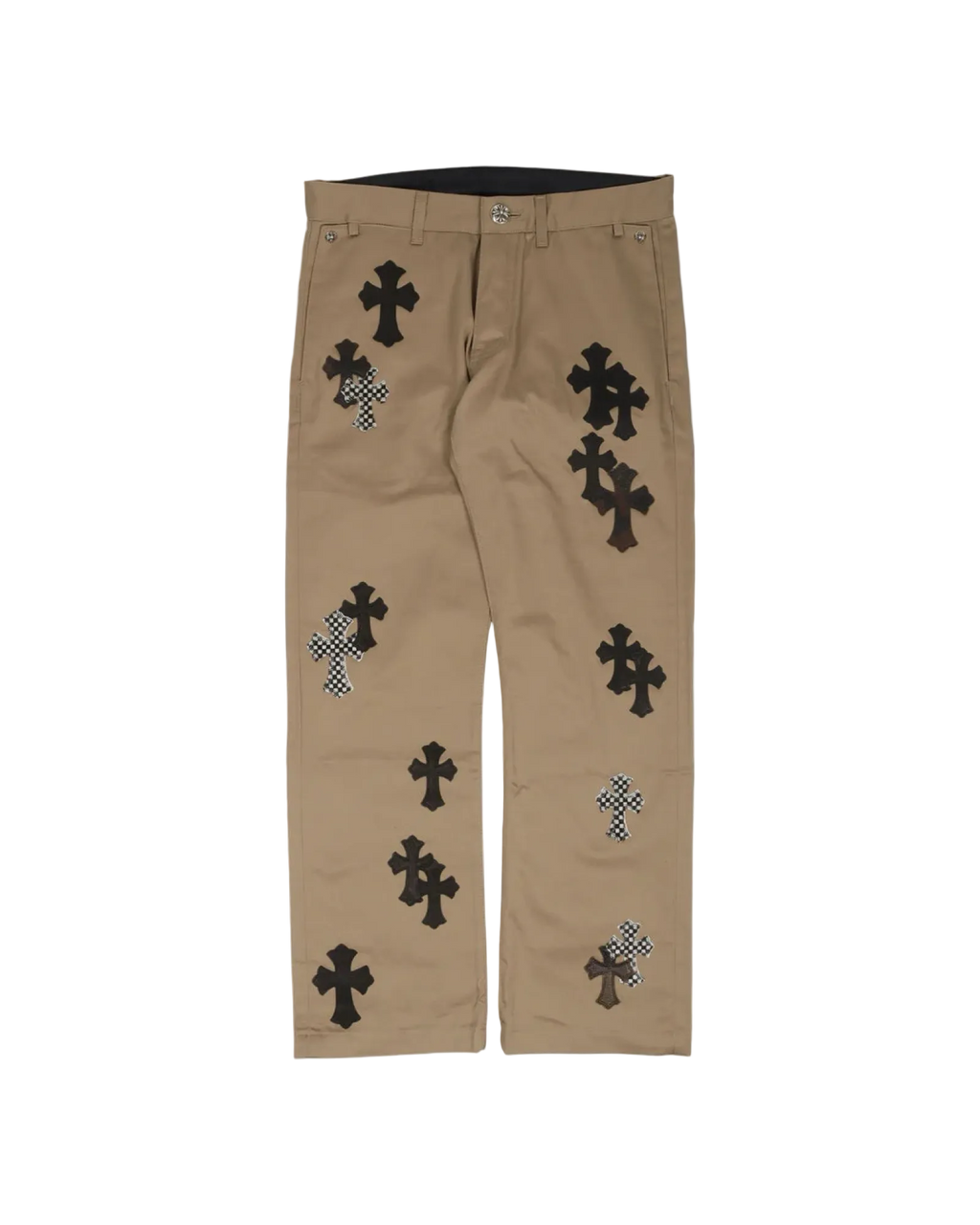 Chrome Hearts Cross Patch Chino Pants 'Tan/Black'