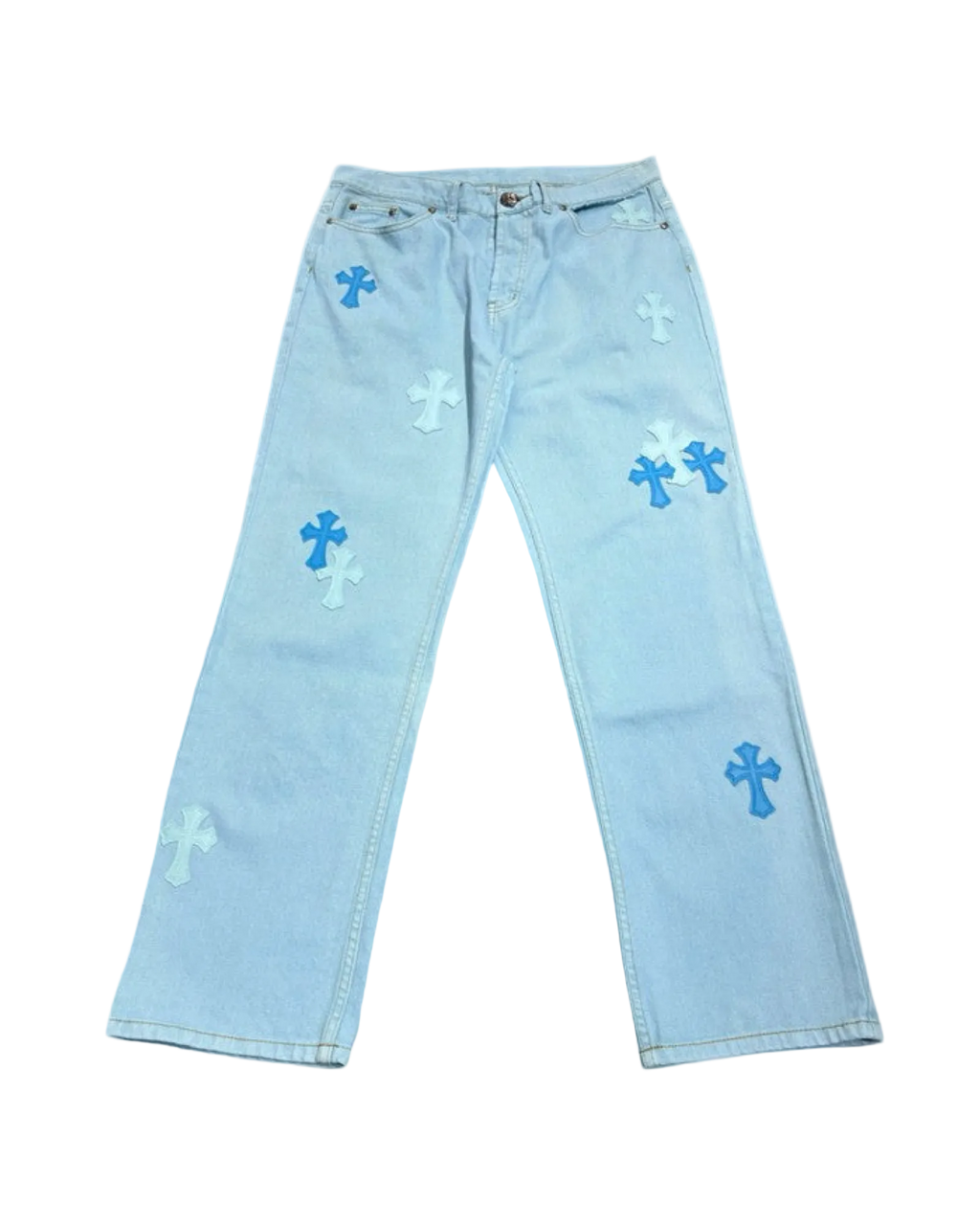 Chrome Hearts x Drake Levi's Cross Patch Denim (Miami Exclusive) 'Washed Blue'