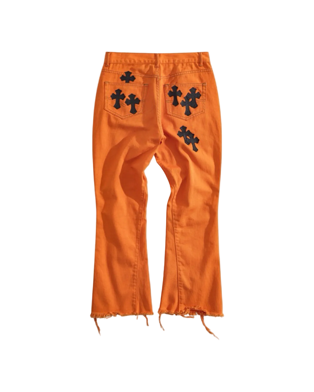 Chrome Hearts Levi's Art Basel Orange Cross Patch Flare Denim (2018)