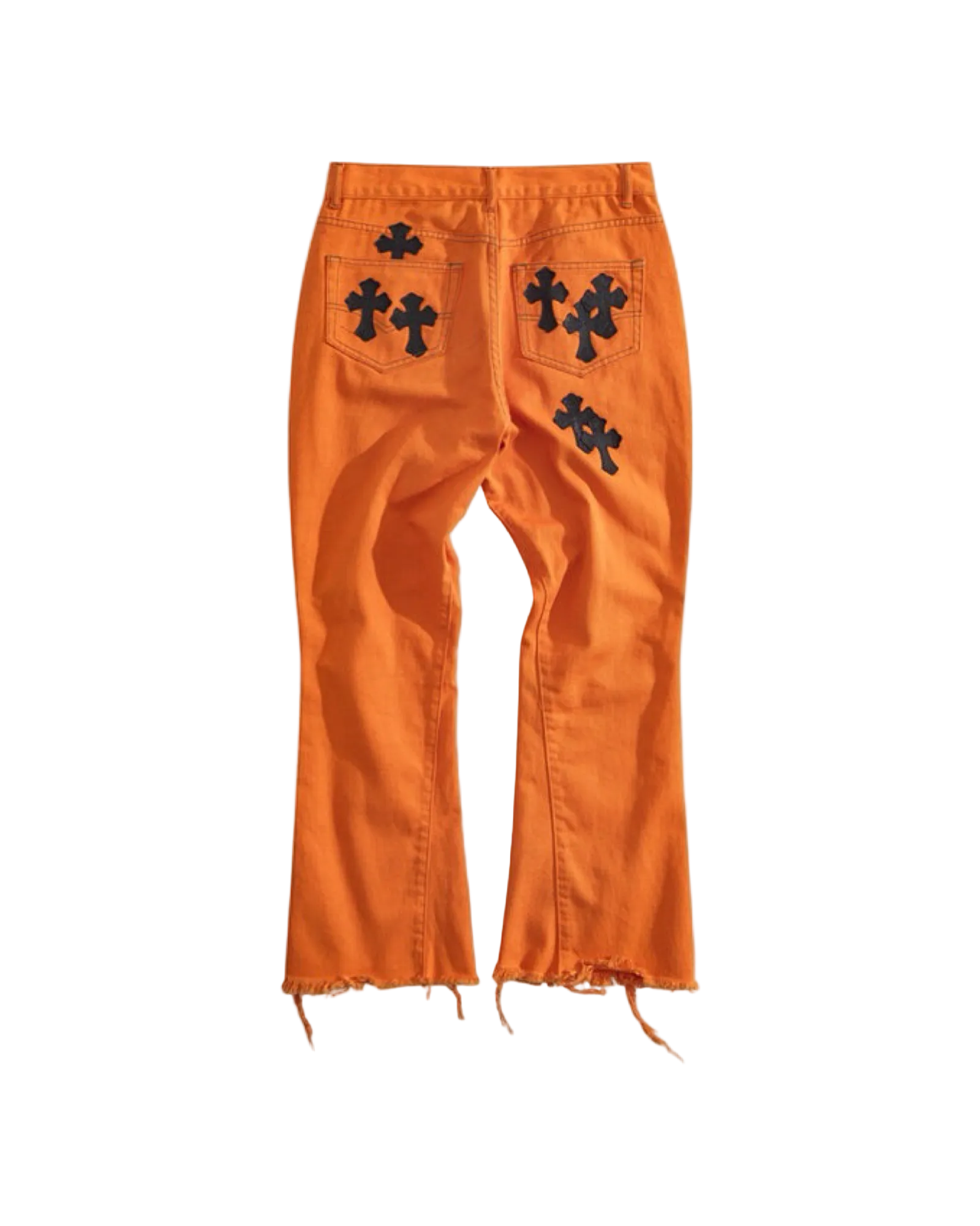 Chrome Hearts Levi's Art Basel Orange Cross Patch Flare Denim (2018)