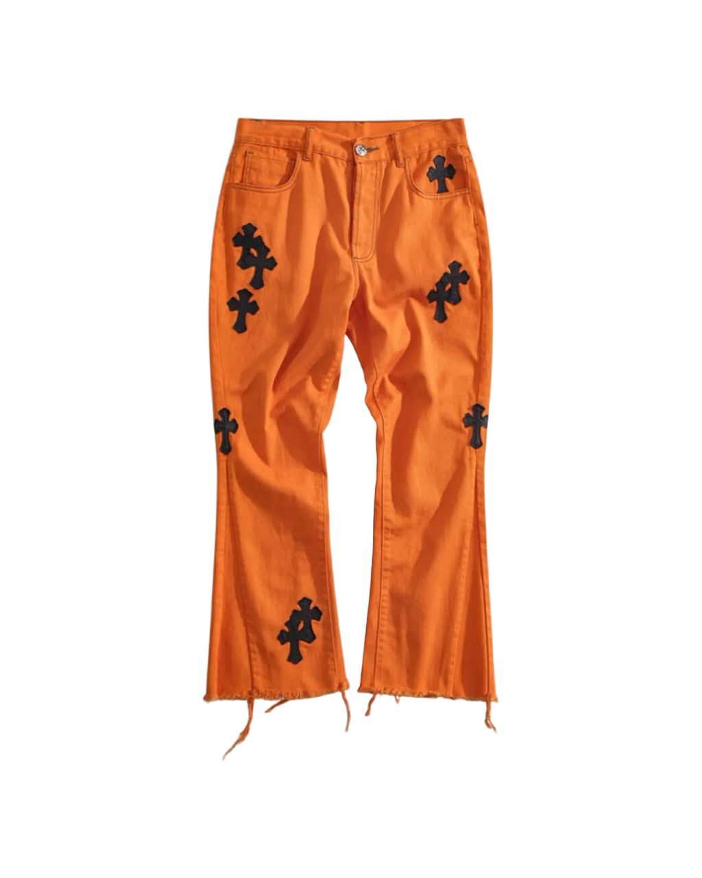 Chrome Hearts Levi's Art Basel Orange Cross Patch Flare Denim (2018)