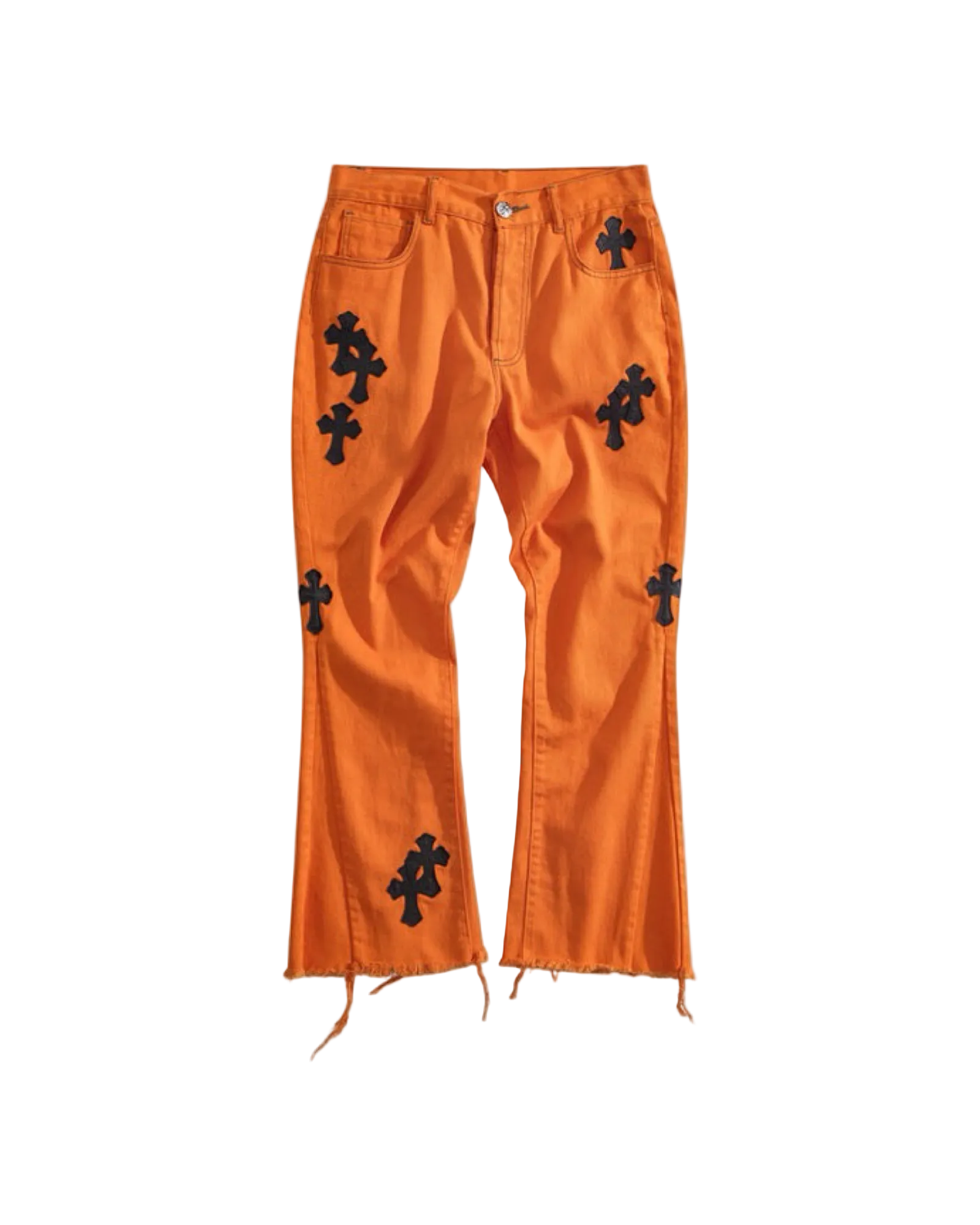 Chrome Hearts Levi's Art Basel Orange Cross Patch Flare Denim (2018)
