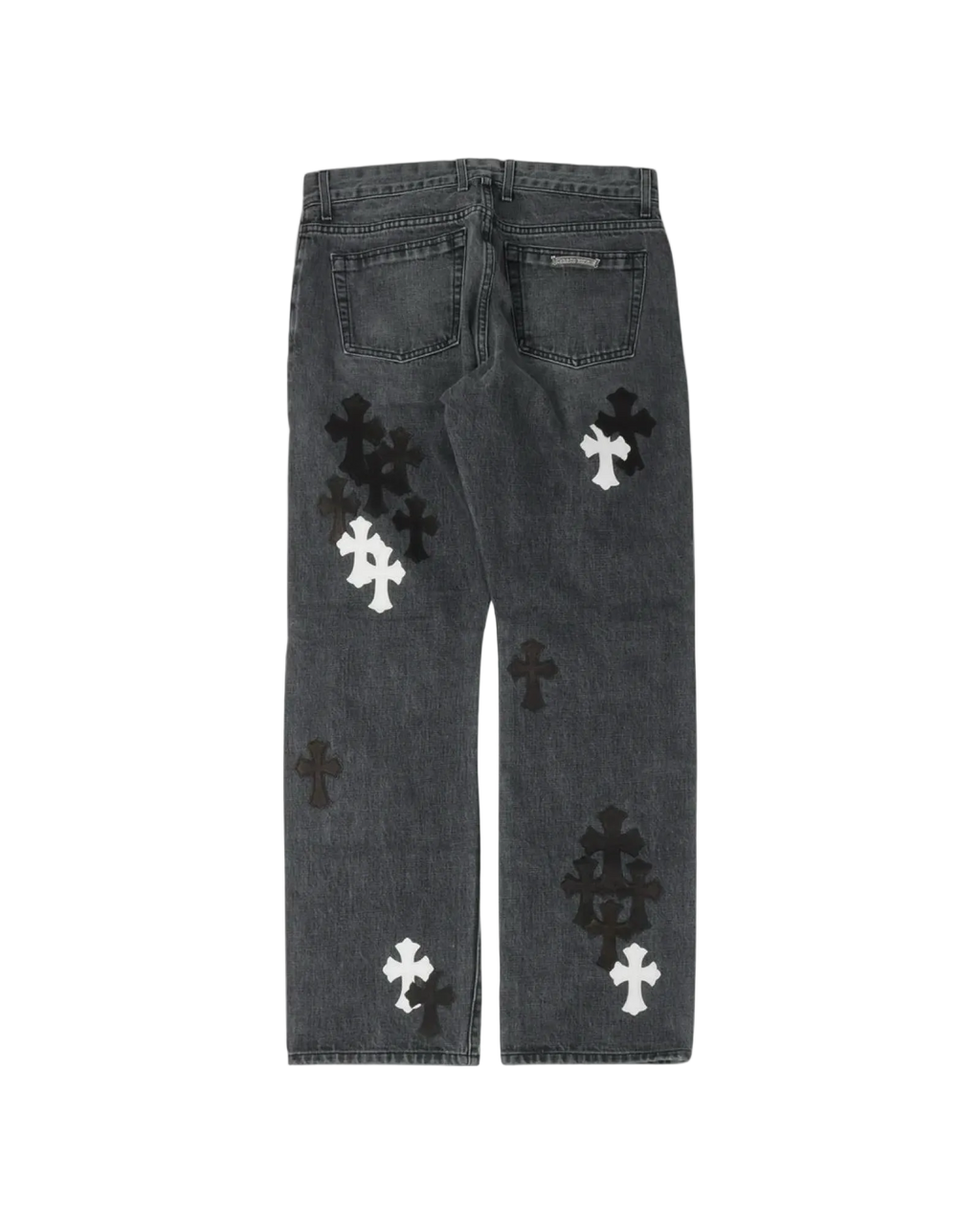Chrome Hearts Fleur Knee Cross Patch Jeans 'Black'