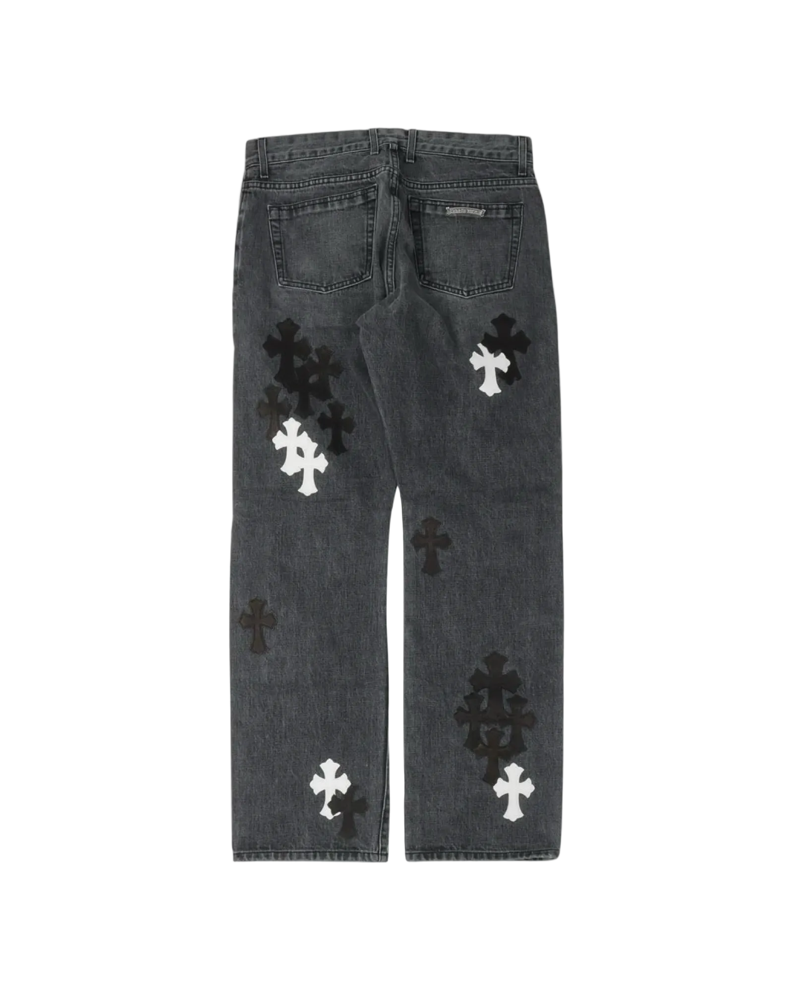 Chrome Hearts Fleur Knee Cross Patch Jeans 'Black'