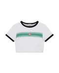 Casablanca Women Gradient Stripe Ringer Short Sleeve T‑Shirt