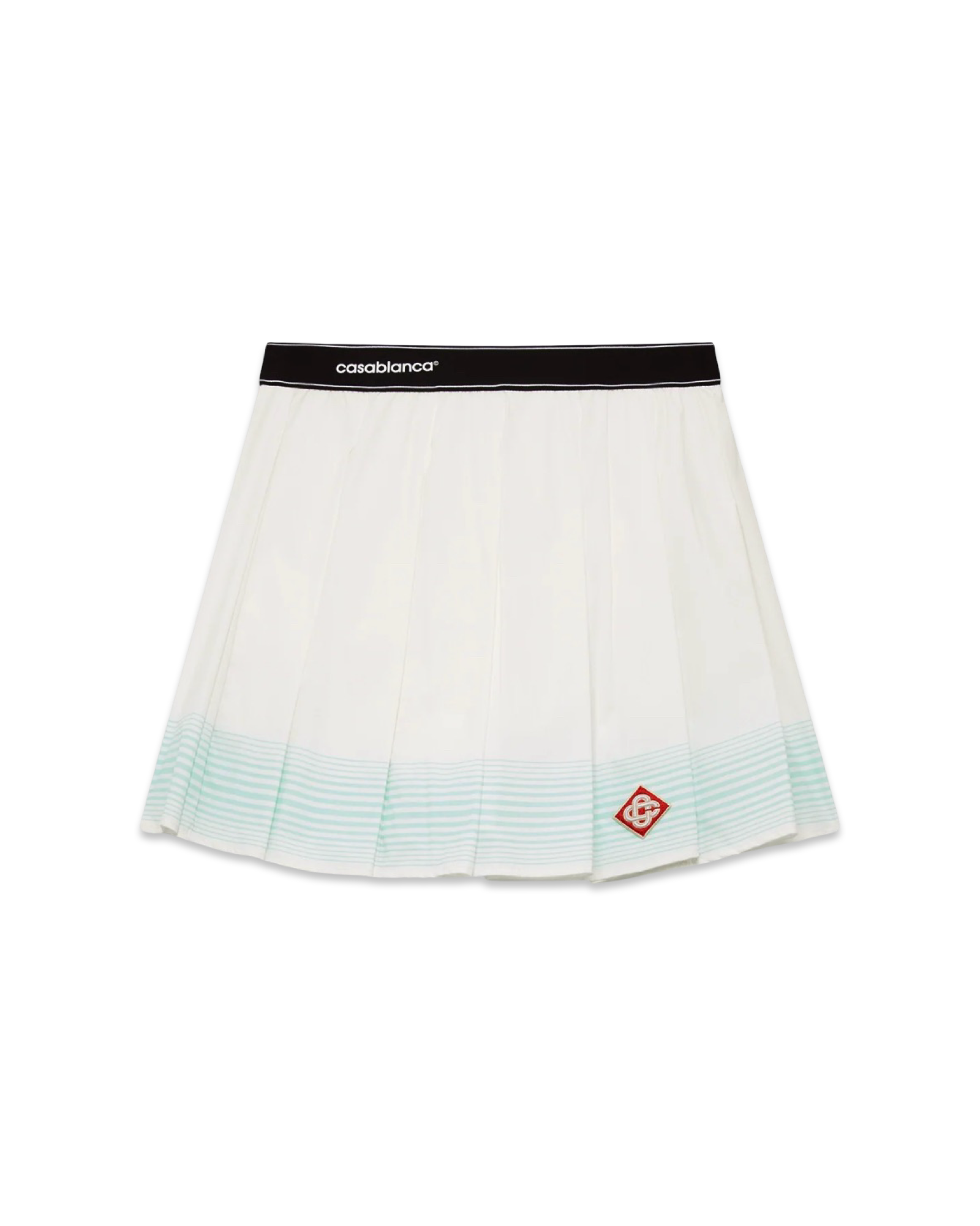 Casablanca Women Stripe Pleated Mini Skirt